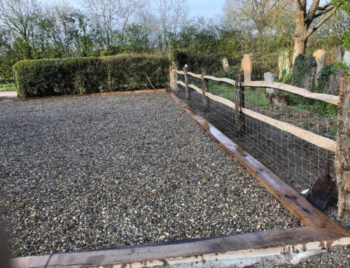 Shingle Driveway and Fencing